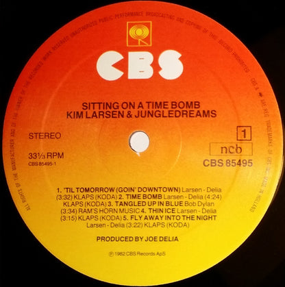 Kim Larsen And Jungledreams : Sitting On A Time Bomb (LP, Album)