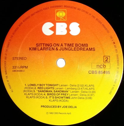 Kim Larsen And Jungledreams : Sitting On A Time Bomb (LP, Album)