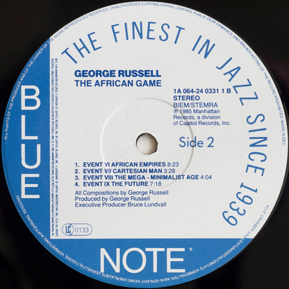 George Russell & The Living Time Orchestra : The African Game (LP, Album)