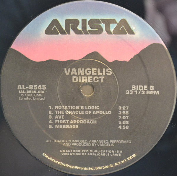 Vangelis : Direct (LP, Album)