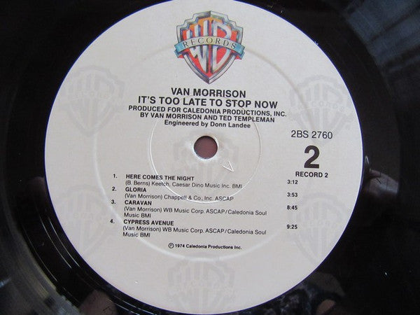 Van Morrison : It's Too Late To Stop Now (2xLP, Album)