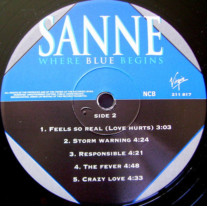 Sanne Salomonsen : Where Blue Begins (LP, Album)