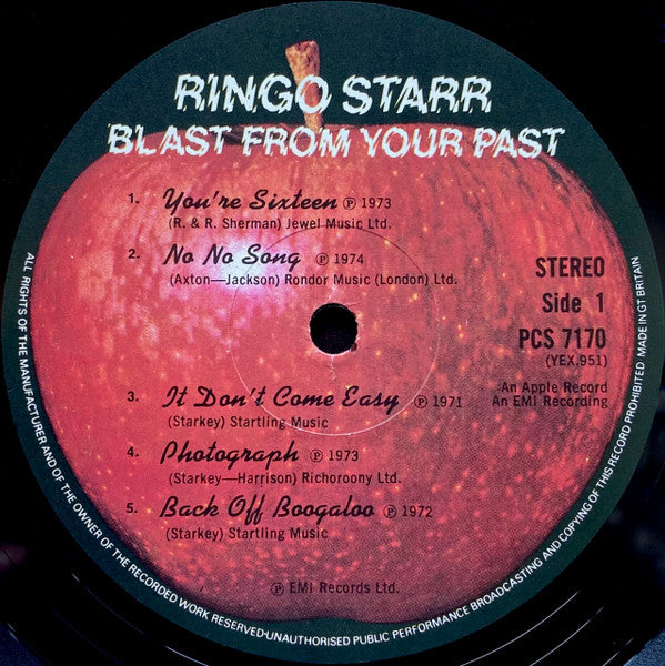 Ringo Starr : Blast From Your Past (LP, Comp)