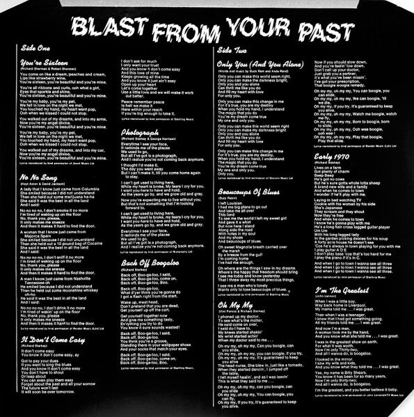 Ringo Starr : Blast From Your Past (LP, Comp)