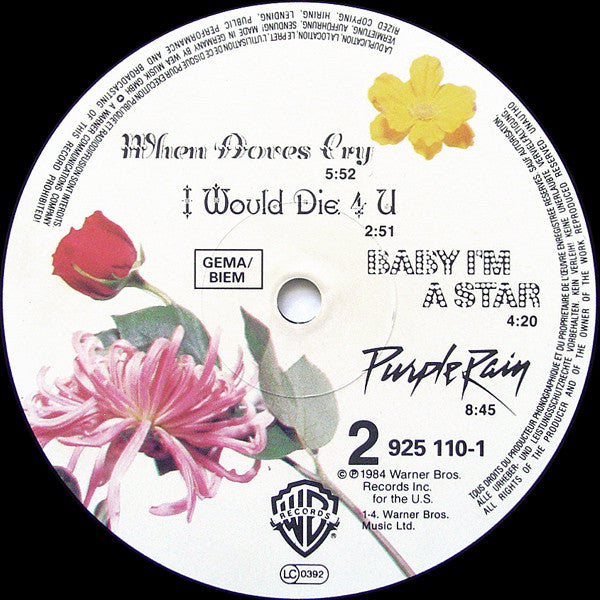Prince And The Revolution : Purple Rain (LP, Album, RSA)