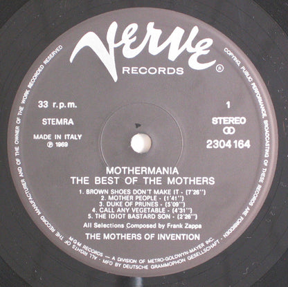 The Mothers : Mothermania, The Best Of The Mothers (LP, Comp, RE, Gat)