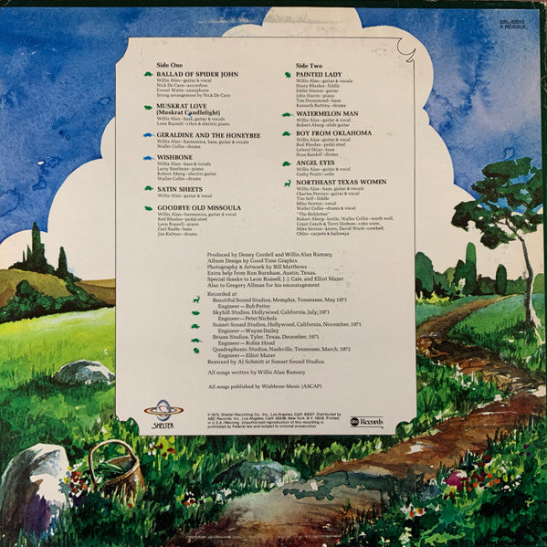 Willis Alan Ramsey : Willis Alan Ramsey (LP, Album, RE, Ter)