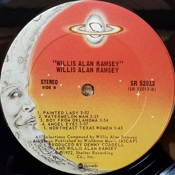 Willis Alan Ramsey : Willis Alan Ramsey (LP, Album, RE, Ter)