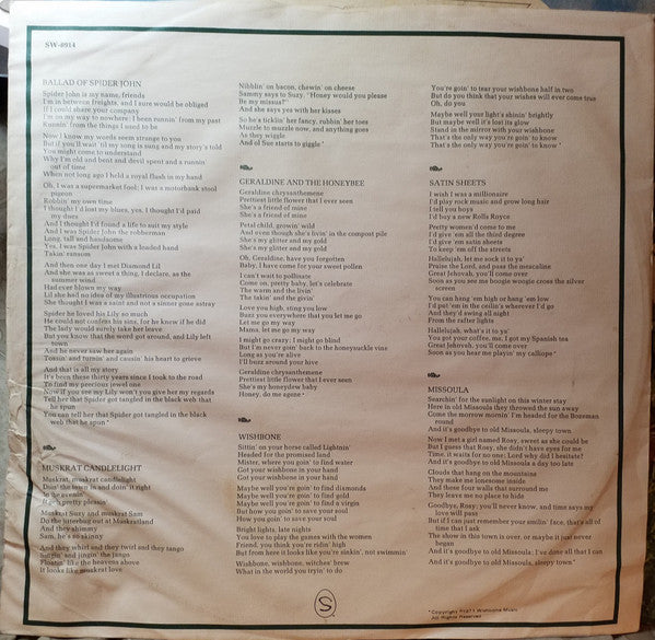 Willis Alan Ramsey : Willis Alan Ramsey (LP, Album, RE, Ter)