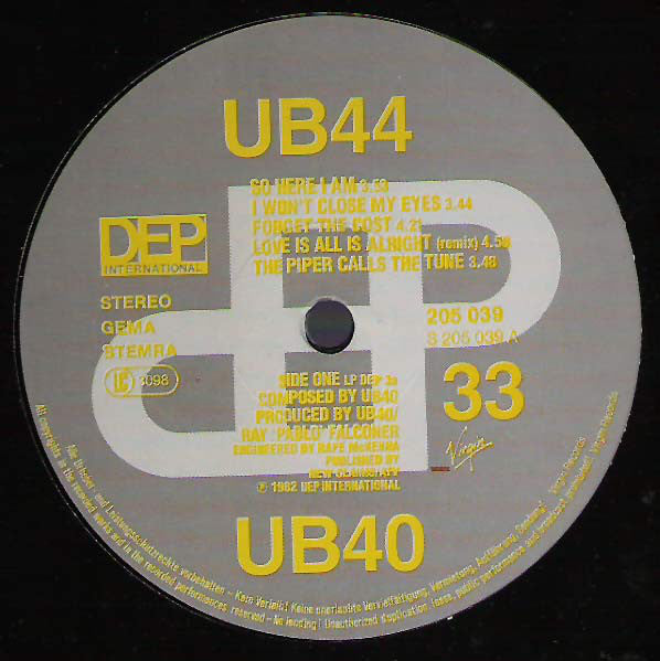 UB40 : UB44 (LP, Album)