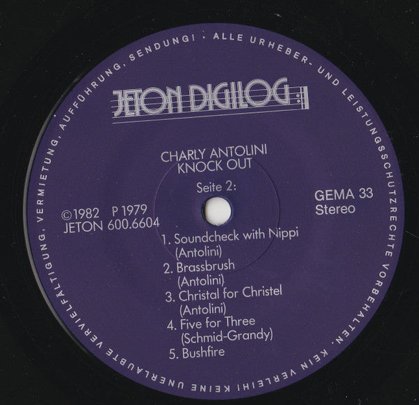 Charly Antolini : Knock Out (LP, Album, RE, RP)