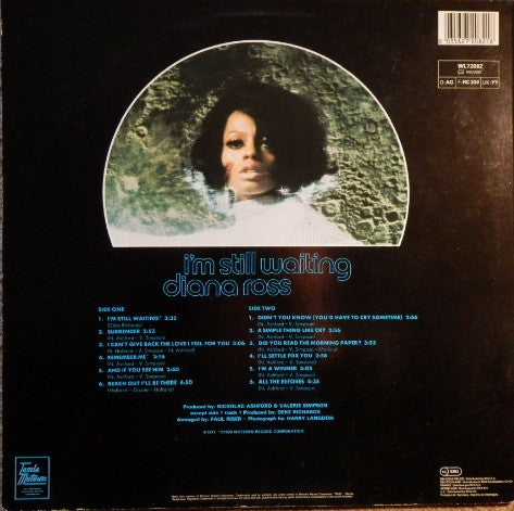 Diana Ross : I'm Still Waiting (LP, Album, RE)