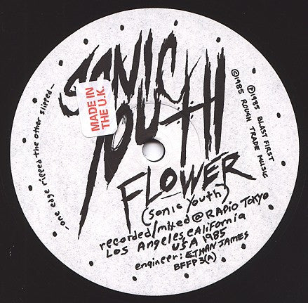 Sonic Youth : Flower / Halloween (12", Ora)