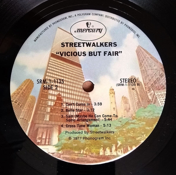 Streetwalkers : Vicious But Fair (LP, Album, San)