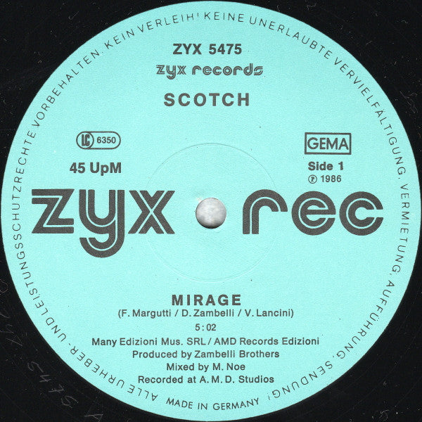 Scotch : Mirage (12", Maxi)