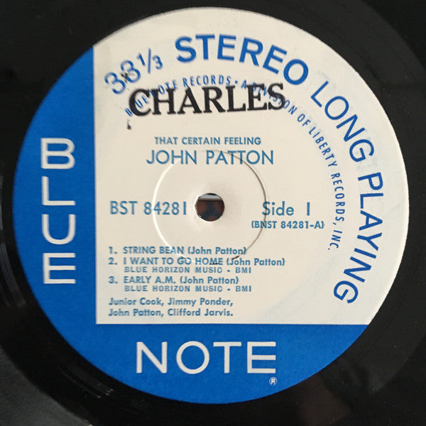 John Patton : That Certain Feeling (LP, Album)