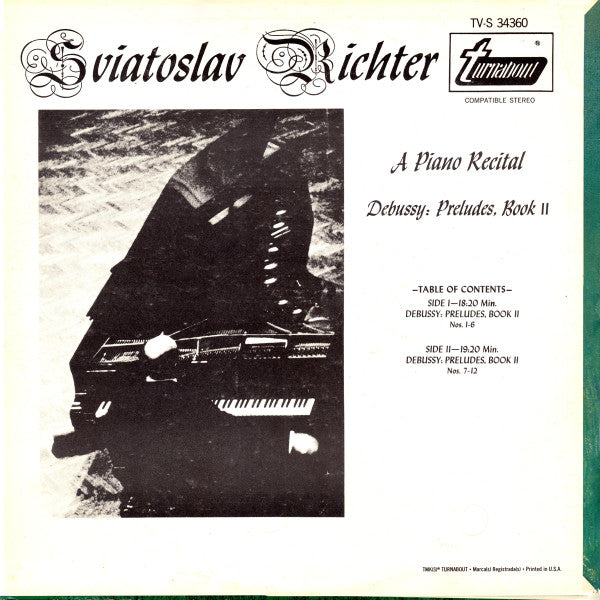 Sviatoslav Richter, Claude Debussy : Preludes, Book II (LP, Album)