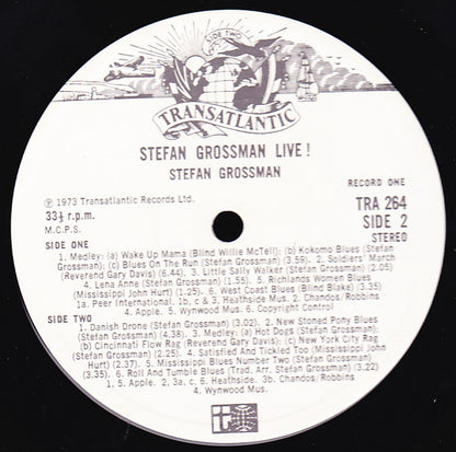 Stefan Grossman : Stefan Grossman Live (2xLP, Album)