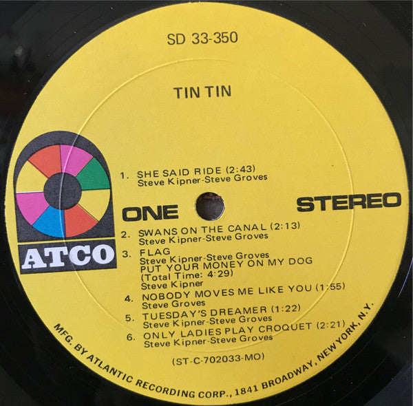 Tin Tin (5) : Tin Tin (LP, Album, Mon)