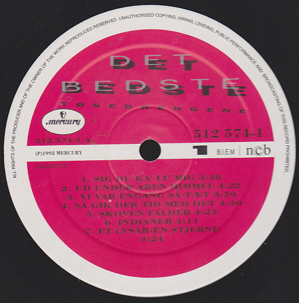 Tøsedrengene : Det Bedste (LP, Comp)