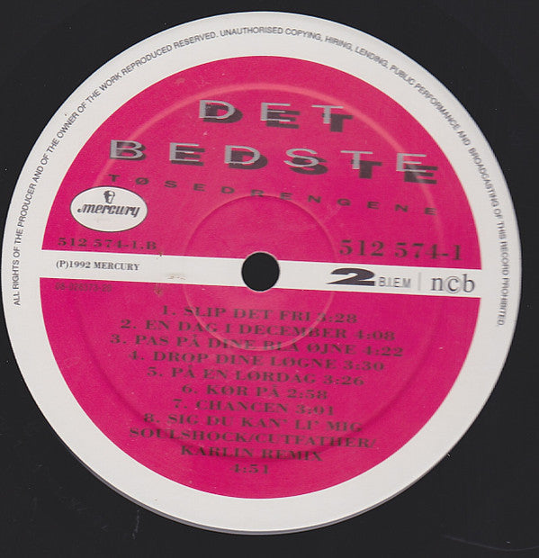 Tøsedrengene : Det Bedste (LP, Comp)