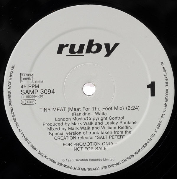 Ruby : Tiny Meat (12", Promo)