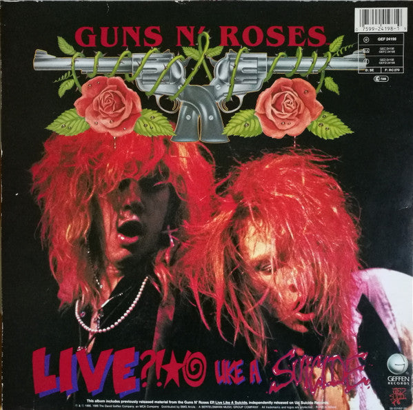 Guns N' Roses : G N' R Lies (LP, Album, RE)