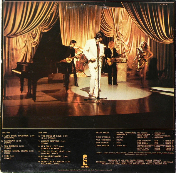 Bryan Ferry : Let's Stick Together (LP, Album, Comp)