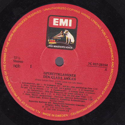 Anneliese Rothenberger, Nicolai Gedda : Den Glada Änkan (Die Lustige Witwe) (LP, Album)