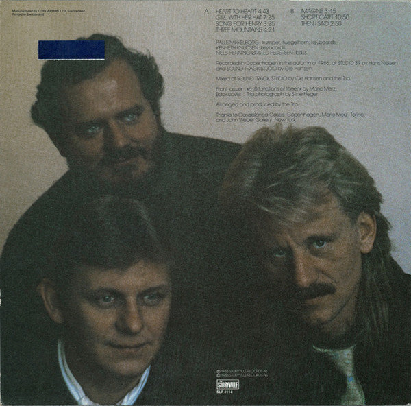 Palle Mikkelborg, Kenneth Knudsen, Niels-Henning Ørsted Pedersen : Heart To Heart (LP, Album)