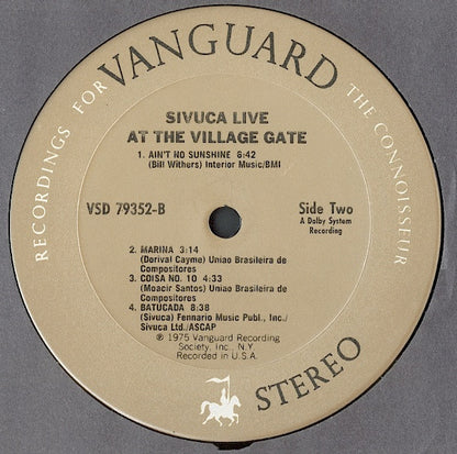 Sivuca : Live At The Village Gate (LP, Album)