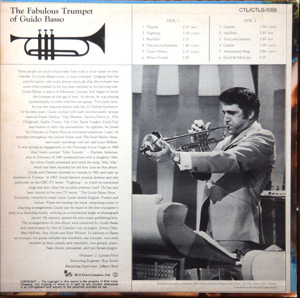 Guido Basso : The Fabulous Trumpet Of Guido Basso (LP, Album)