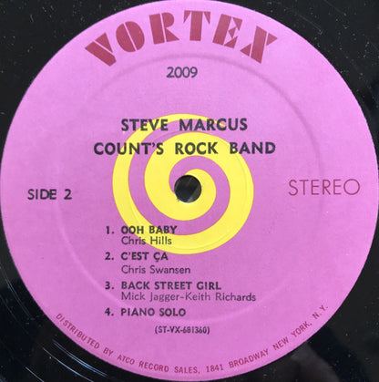 Steve Marcus : Count's Rock Band (LP, Album, Pre)