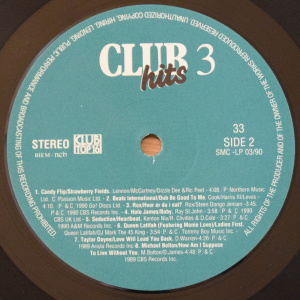 Various : Clubhits 3 - 1990 (LP, Comp)