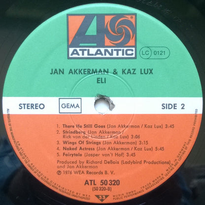 Jan Akkerman & Kaz Lux : Eli (LP, Album)