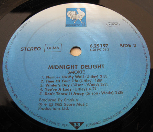 Smokie : Midnight Delight (LP, Album)