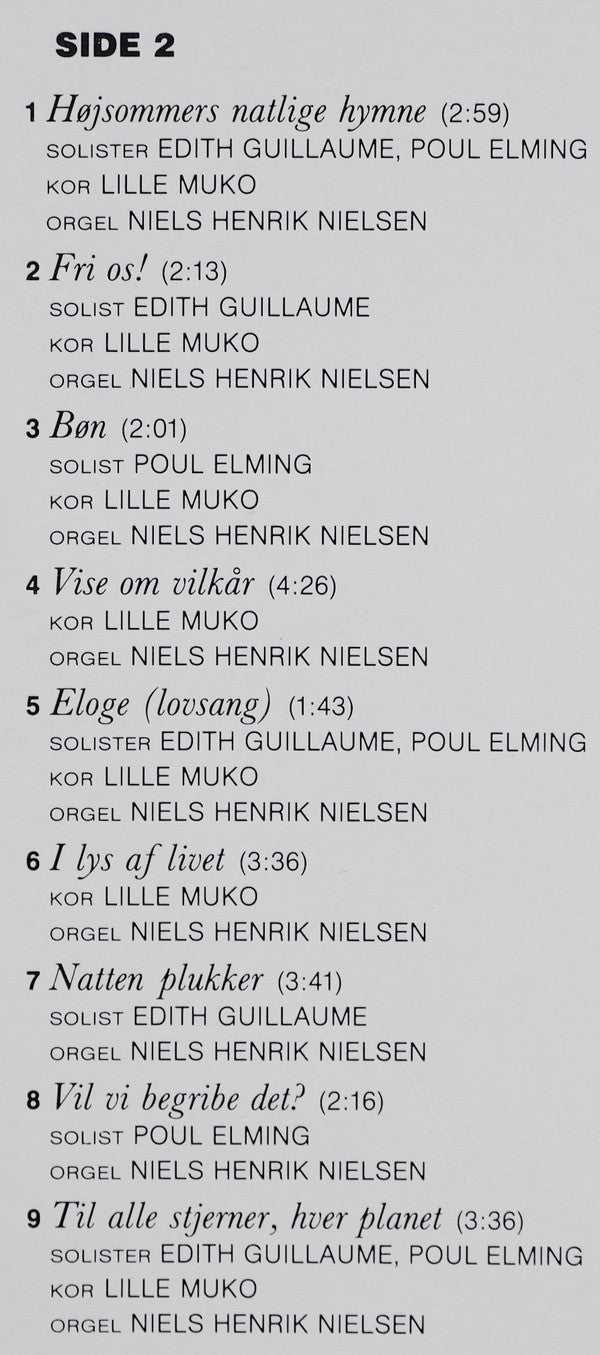 Jørgen Gustava Brandt, Ole Schmidt, Edith Guillaume, Poul Elming, Niels Henrik Nielsen, Universitetskoret Lille MUKO : Giv Dagen Dit Lys (LP, Album)