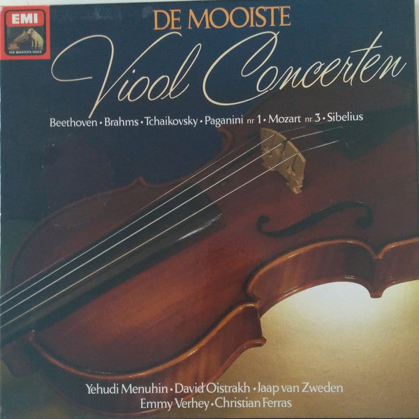 Various : De Mooiste Viool Concerten (4xLP, RE + Box, Comp)