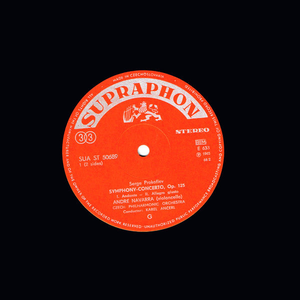 Sergei Prokofiev / Ottorino Respighi : Symphony - Concerto / Adagio Con Variazioni (LP, Red)