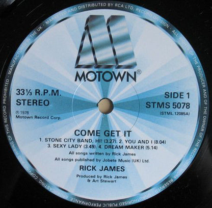 Rick James : Come Get It! (LP, Album, RE)