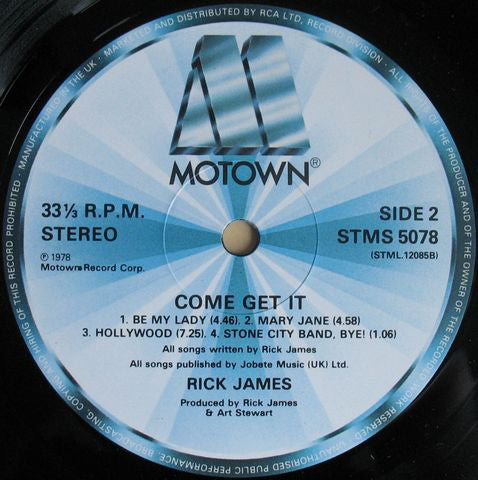 Rick James : Come Get It! (LP, Album, RE)