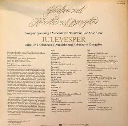 Københavns Drengekor : Julevesper - Juleaften I Københavns Domkirke Med Københavns Drengekor (LP, Album)