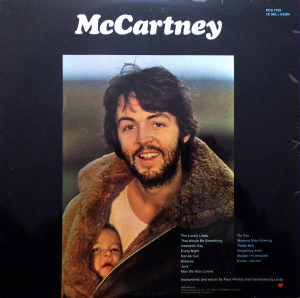 Paul McCartney : McCartney (LP, Album, Gat)