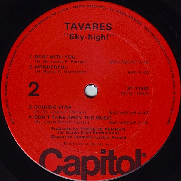 Tavares : Sky-High! (LP, Album, San)