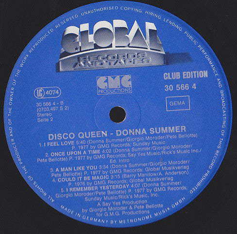 Donna Summer : Disco Queen (LP, Comp, Club)