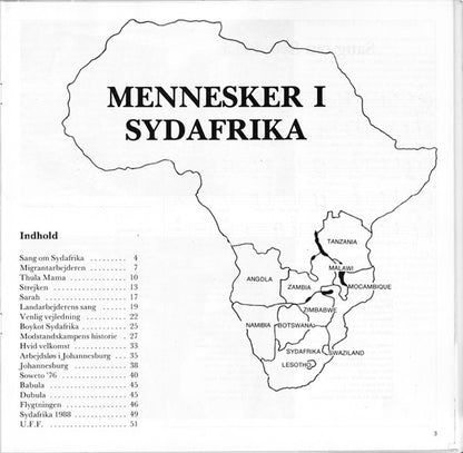 Sydafrika-holdet 77, Den Rejsende Højskole : Mennesker I Sydafrika - Danske Sange Om Sydafrika (LP, Album)