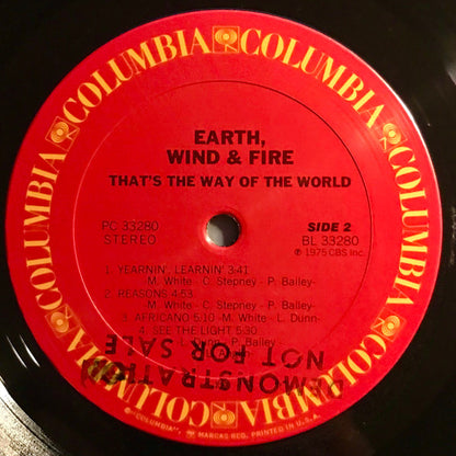 Earth, Wind & Fire : That's The Way Of The World (LP, Album, San)