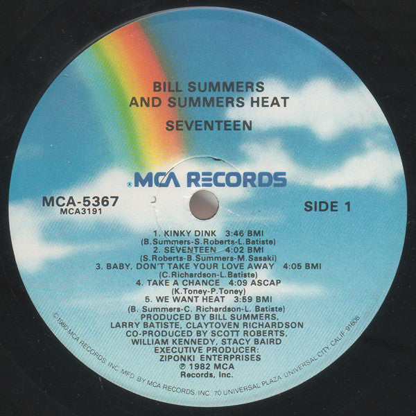 Bill Summers & Summers Heat : Seventeen (LP, Album)