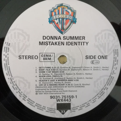 Donna Summer : Mistaken Identity (LP, Album)