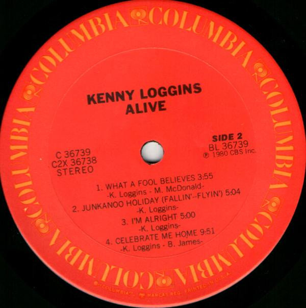 Kenny Loggins : Alive (2xLP, Album, Gat)